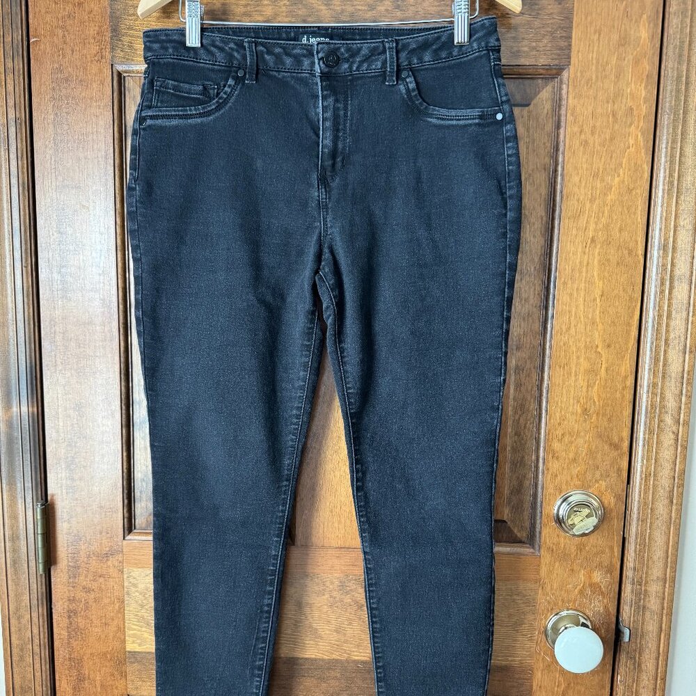 d. jeans Black 5-Pocket Skinny Jeans Size 14